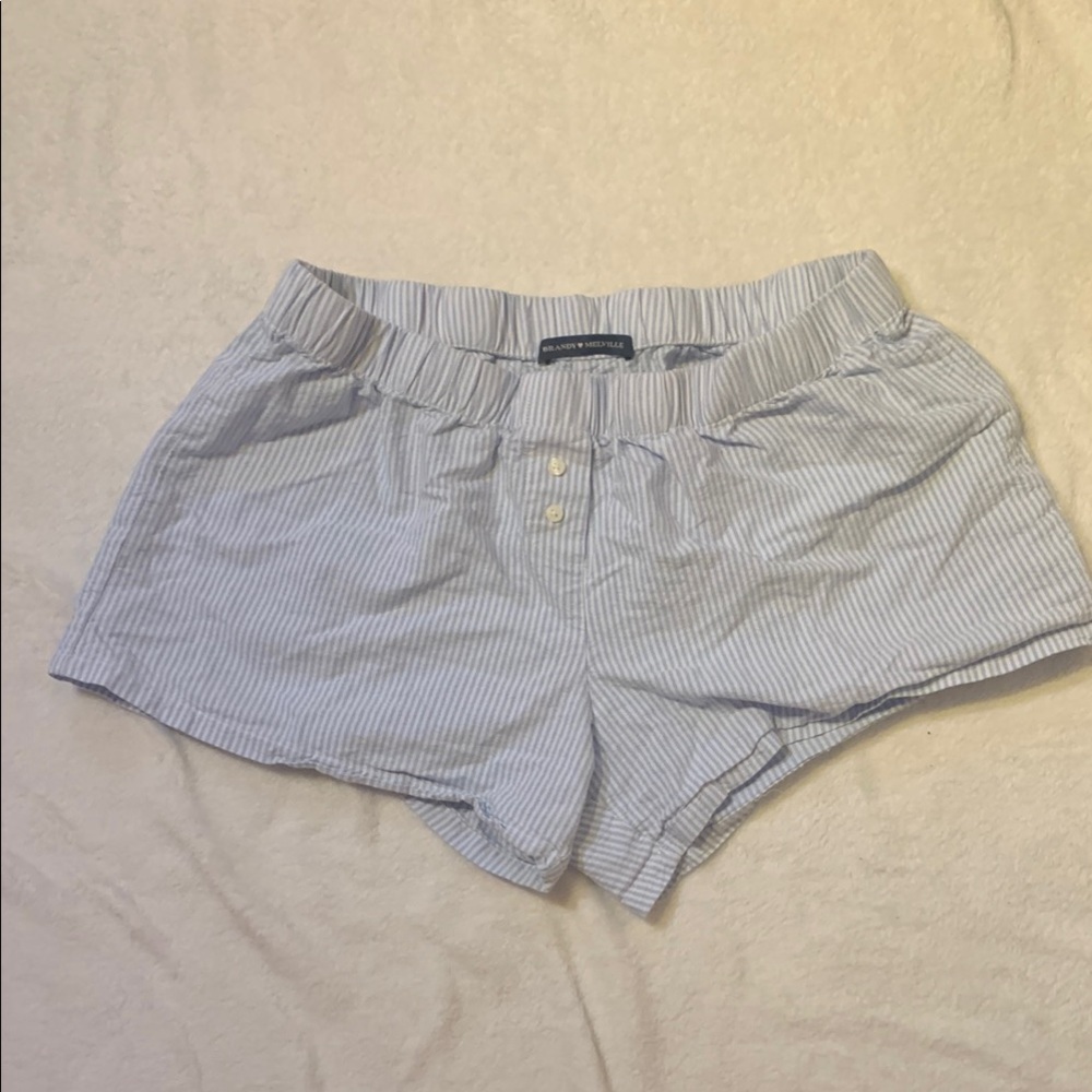 brandy melville keira striped boxer shorts!!